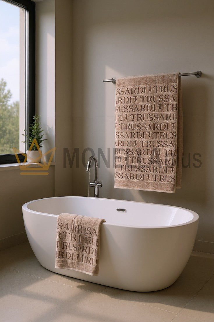 Ζευγάρι πετσέτες Overlogo Trussardi