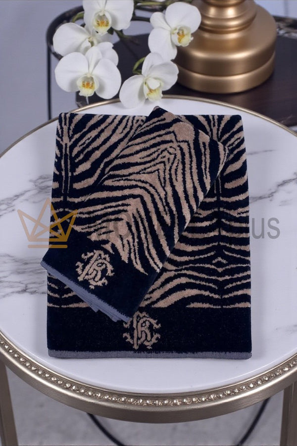 Πετσέτες 2 Τεμαχίων Mirror Zebra Roberto Cavalli
