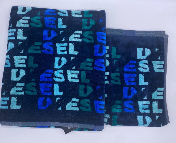 A pair of towels Ripped Logo Diesel 2011487