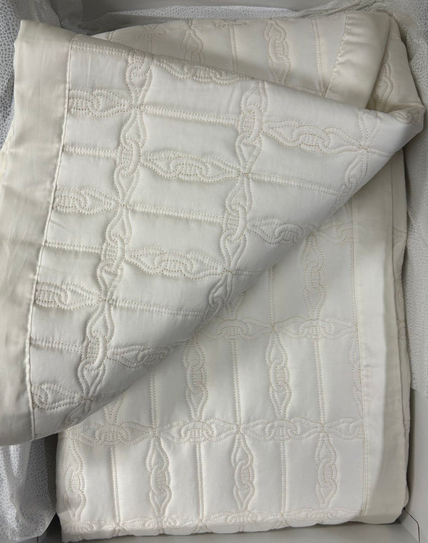 Prestige Quilt 270x270 Embroidered <tc>Borbonese</tc>