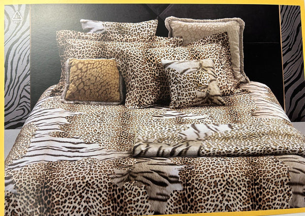 Conjunto de capa de edredom tigre leopardo <tc>Roberto Cavalli</tc>
