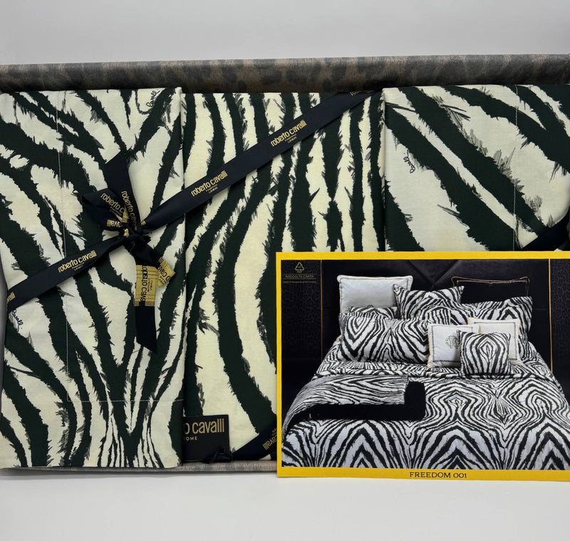 Completo copripiumino matrimoniale Freedom Roberto Cavalli