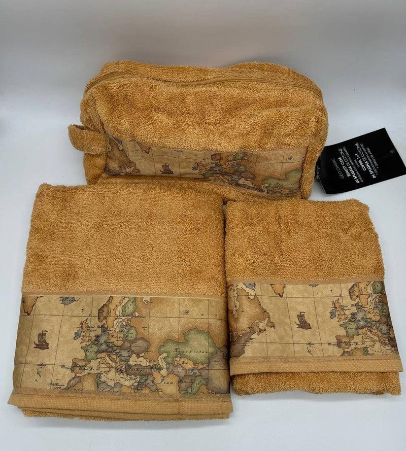 Set with beauty case and cotton terry towels Alviero Martini