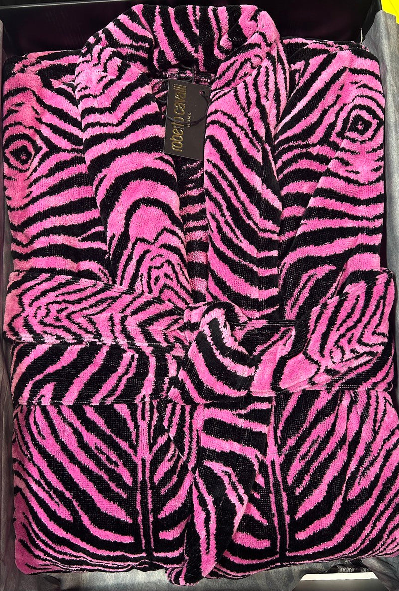 Župan s šálovým límcem MIRROR ZEBRA Roberto Cavalli