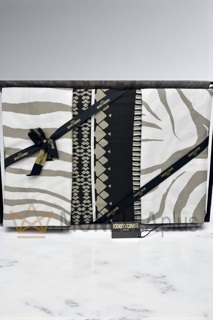 Juego de sábanas completo Frame Zebrage Roberto Cavalli