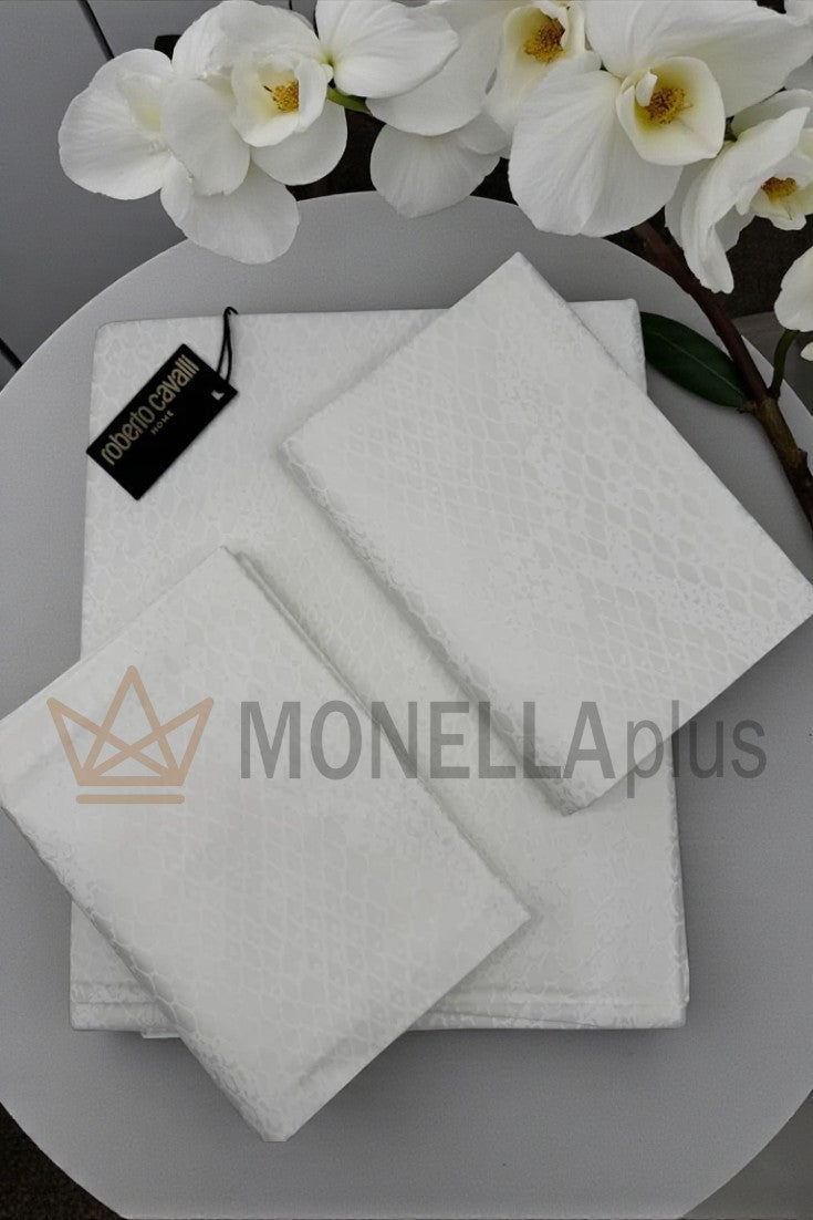 CONJUNTO DCSET DE PÍTON BRANCO PARURE Roberto Cavalli