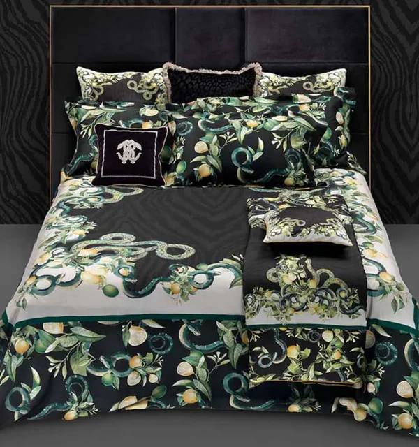 PLAID LIMONI DARK SILK Roberto Cavalli