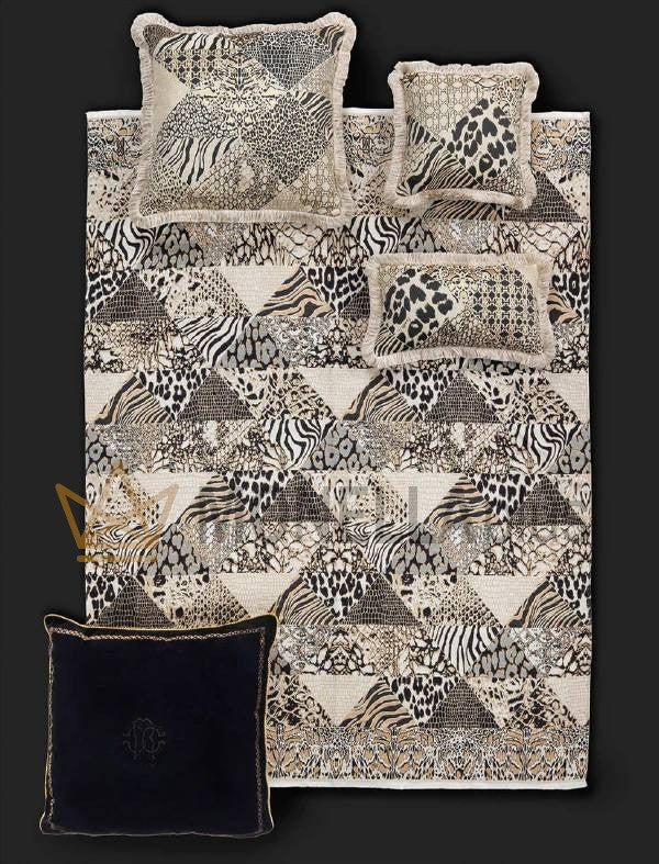 غطاء سرير لصقة جلد Roberto Cavalli