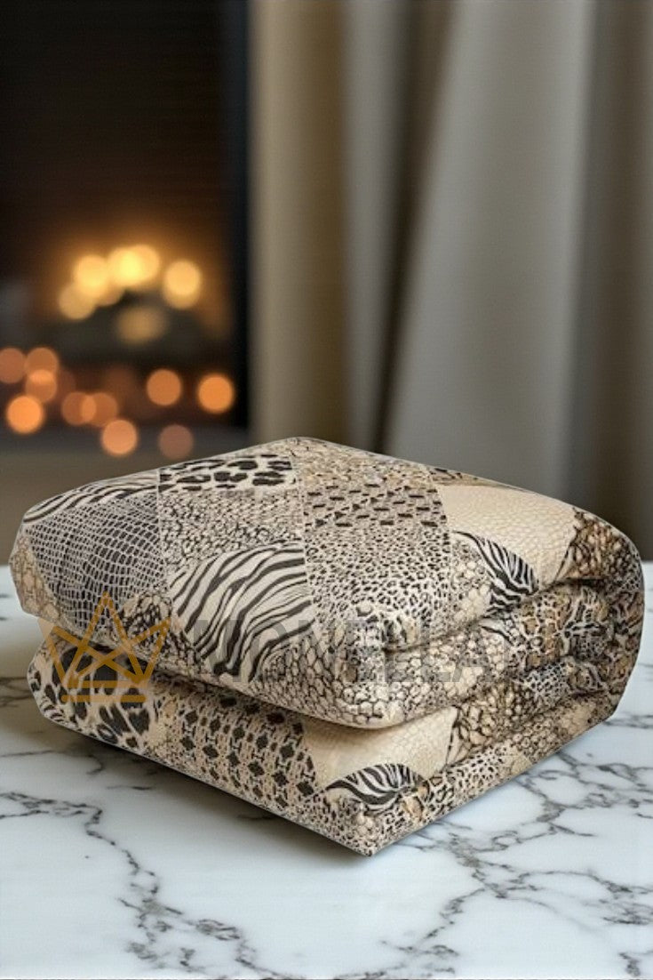 غطاء سرير لصقة جلد Roberto Cavalli