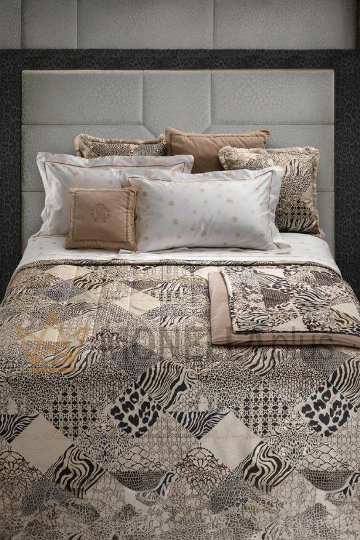 غطاء سرير لصقة جلد Roberto Cavalli