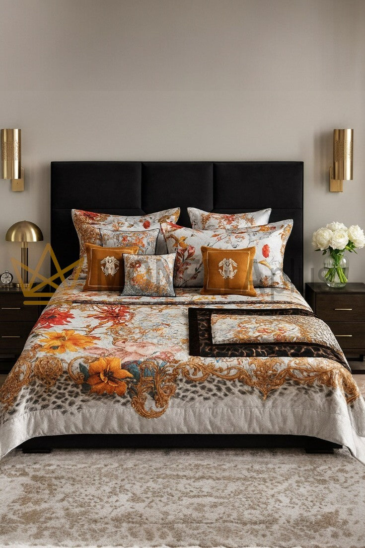 Completo de lençóis Frame flowers Roberto Cavalli