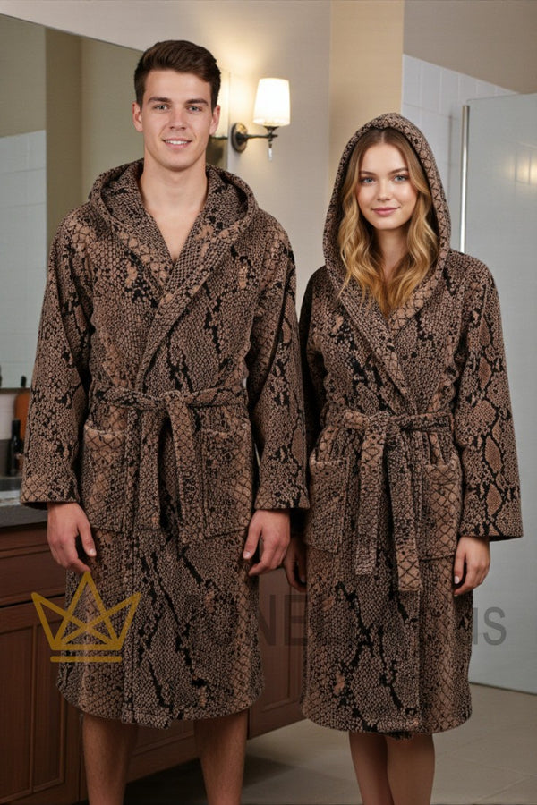 Pitone Bademantel mit Kapuze Roberto Cavalli