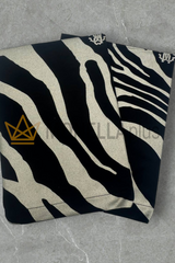 Set 2 Tovagliette 45×45 Platinum Zebrage Roberto cavalli