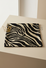 Set 2 Tovagliette 45×45 Platinum Zebrage Roberto cavalli