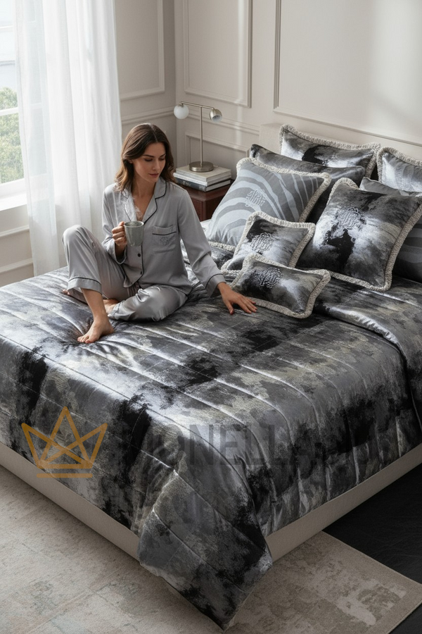 Narzuta savana jacquard Roberto Cavalli