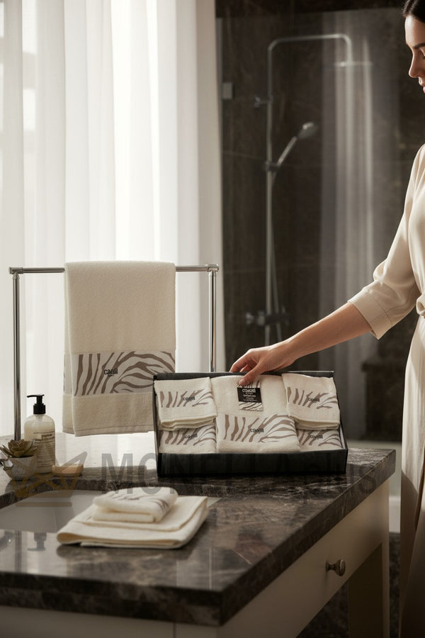 Set Asciugamani Zebrage 5 Pz Roberto Cavalli