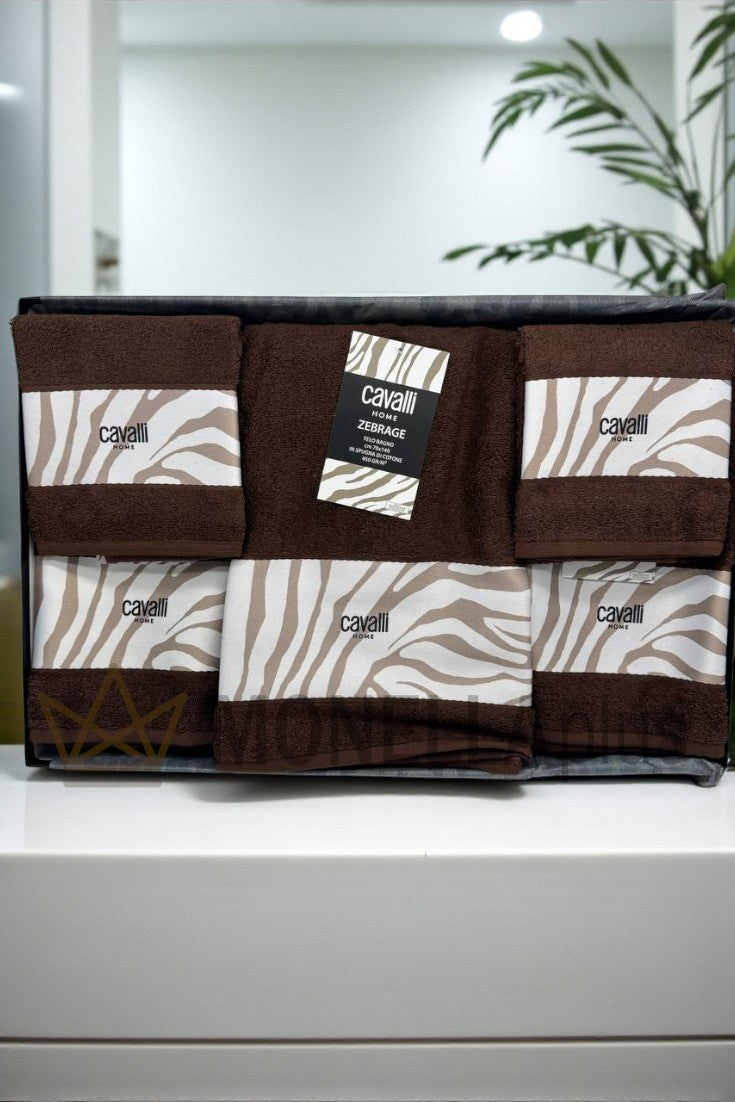 Σετ πετσέτες Zebrage 5 τεμ Roberto Cavalli