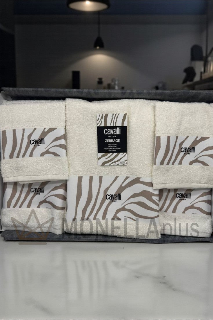 Σετ πετσέτες Zebrage 5 τεμ Roberto Cavalli