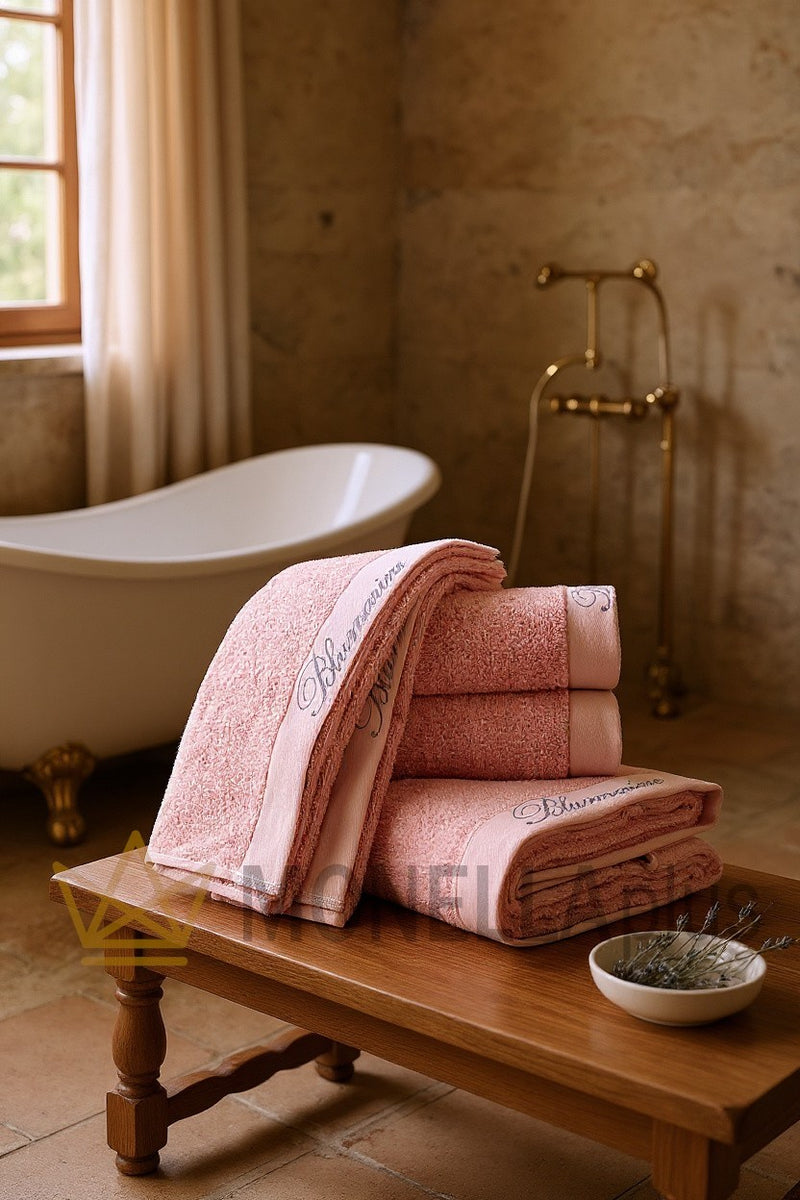 Asciugamani Bagno Set Mia Rosa 100% morbida spugna di cotone Asciugamani Bagno Set Mia Rosa 100% morbida spugna di cotone