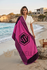 Philipp Plein Windows Beach Modern Terry Beach Towel