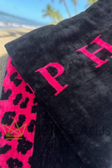 Πετσέτα θαλάσσης Philipp Plein Leo beach Μοντέρνα από Σφουγγάρι