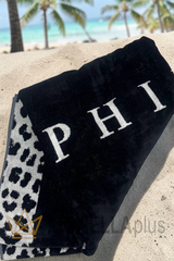 Πετσέτα θαλάσσης Philipp Plein Leo beach Μοντέρνα από Σφουγγάρι