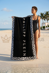 Πετσέτα θαλάσσης Philipp Plein Leo beach Μοντέρνα από Σφουγγάρι