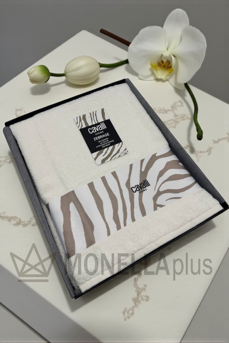 Toalha zebrage Roberto Cavalli