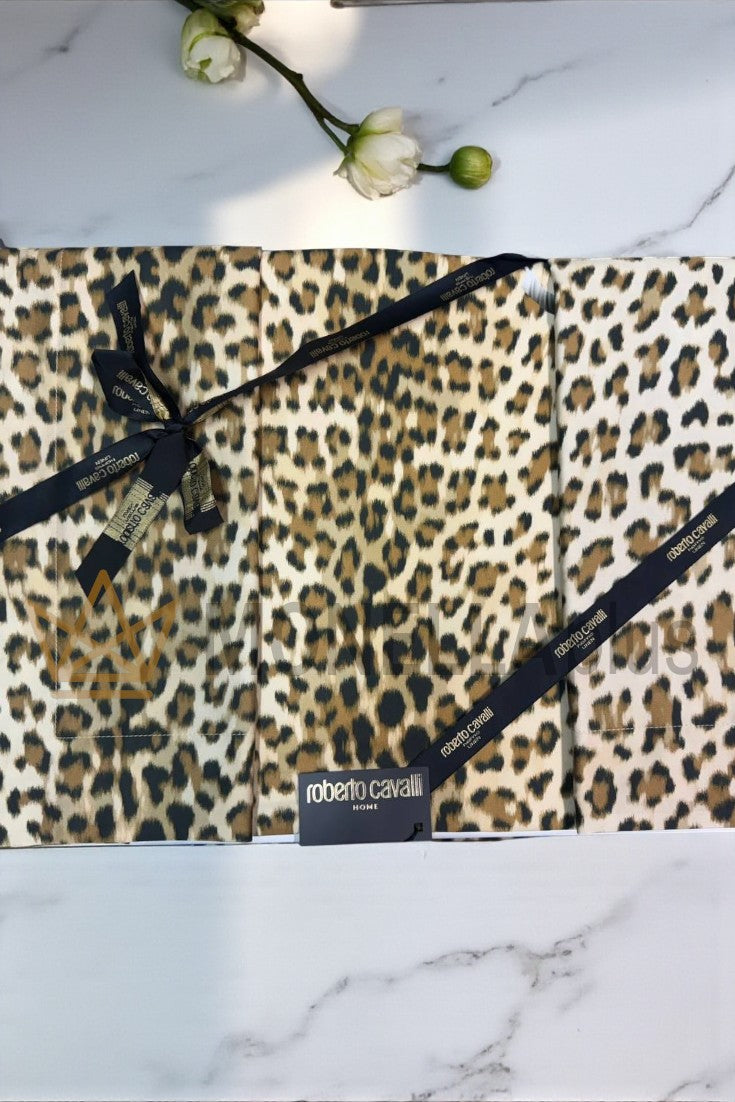 Completo Capa de Edredão Tigre Leopardo DCSET Roberto Cavalli