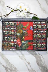 Conjunto completo de capa de edredão flores de inverno Roberto Cavalli