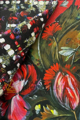 Conjunto completo de capa de edredão flores de inverno Roberto Cavalli