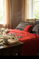 Conjunto completo de capa de edredão flores de inverno Roberto Cavalli