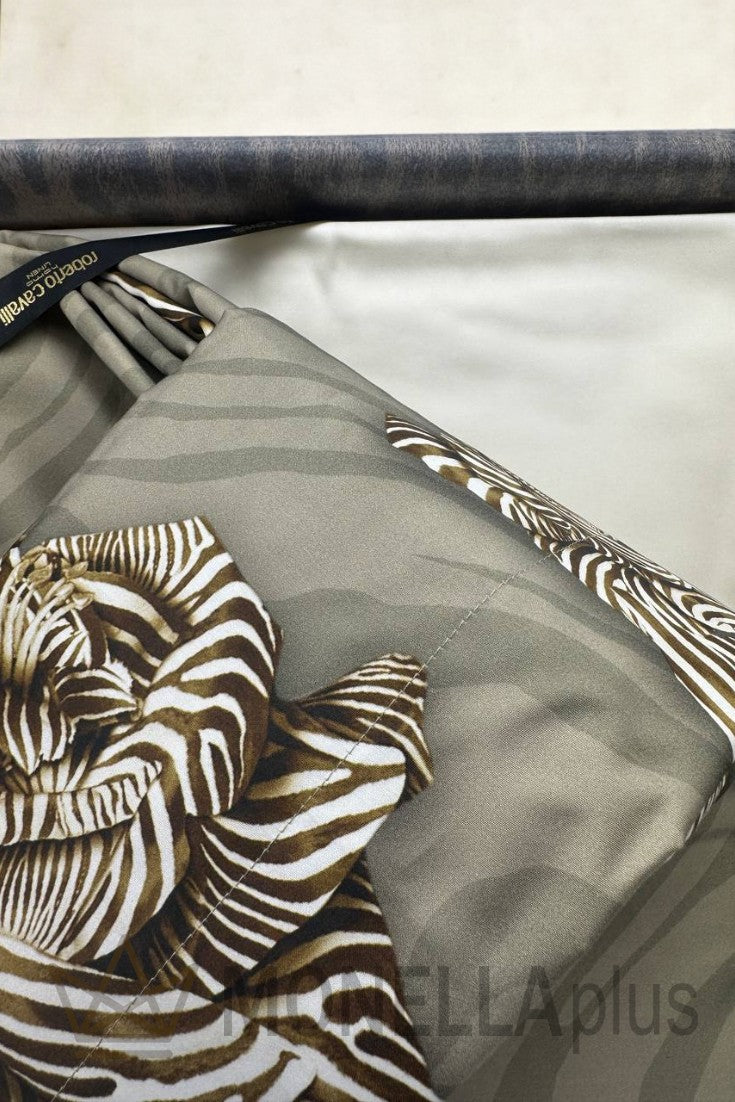 Zebra Rose Duvet Cover Set DCSET Roberto Cavalli