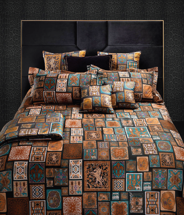 Jogo de cama Camel Stamps Roberto Cavalli 2009870