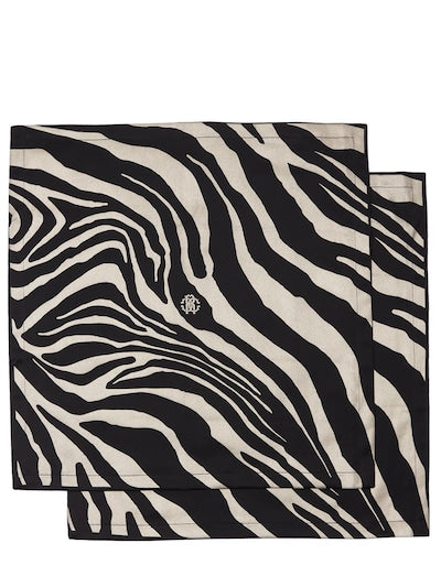 Набор салфеток 2 шт. Platinum Zebrage Roberto Cavalli 98789