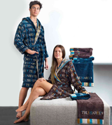 Accappatoio con collo scialle Turquoise coast Trussardi 2006965