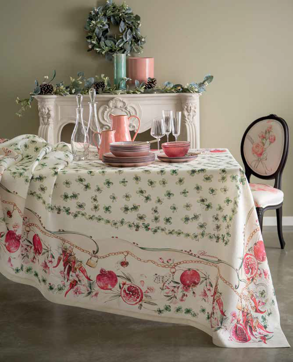 Toalha de mesa decorativa Buon Augurio Blumarine 61392