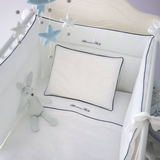 Juego de sábanas para cama de bebé 3 uds. Baby Blu Blumarine 49561