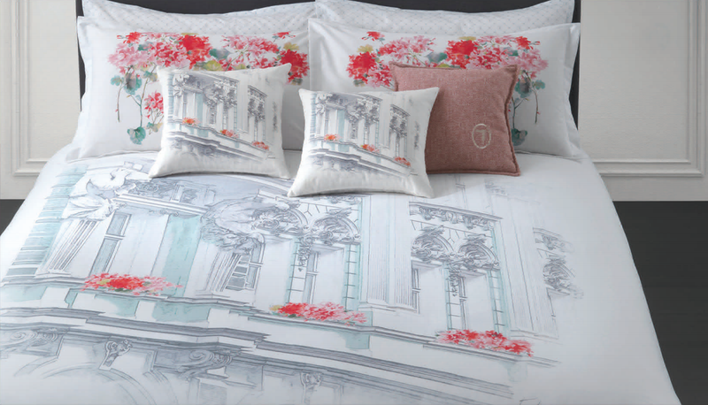 Parure de lit avec housse de couette Glicine House 2013630