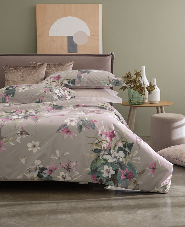 Parure de lit double avec housse de couette Lilium 85461