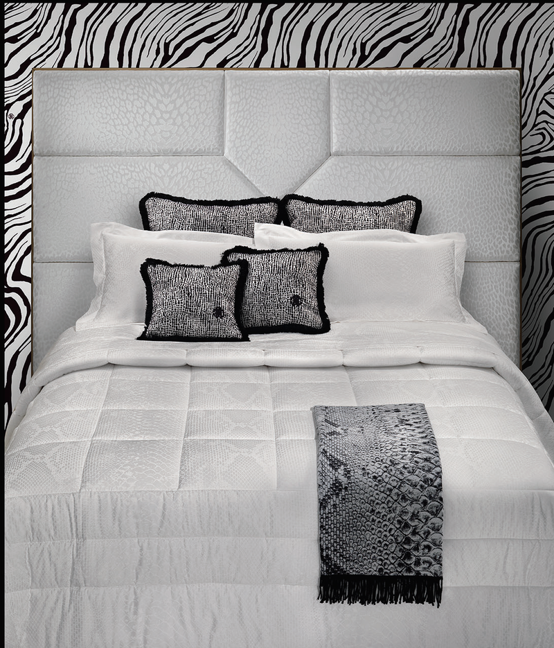 Trapunta matrimoniale White Python Roberto Cavalli 2006777