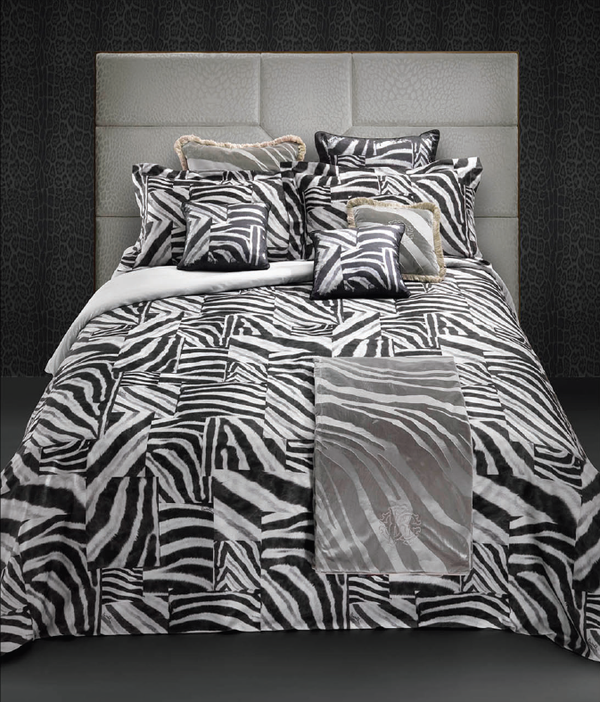 Cobertor leve Zebra Patch Roberto Cavalli 2009758