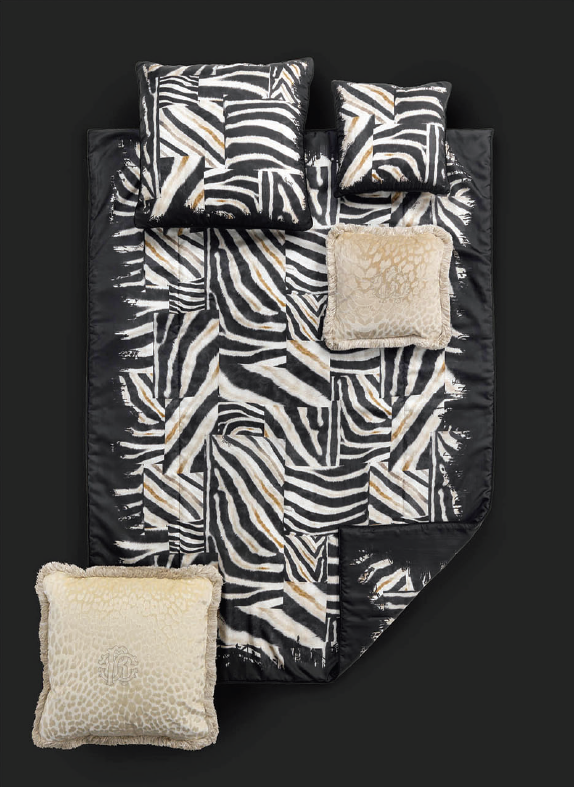 Copriletto Zebra Patch Roberto Cavalli 2009758