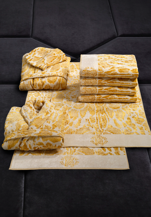 Conjunto de toalhas 2 peças. Linx Gold Roberto Cavalli 2007465