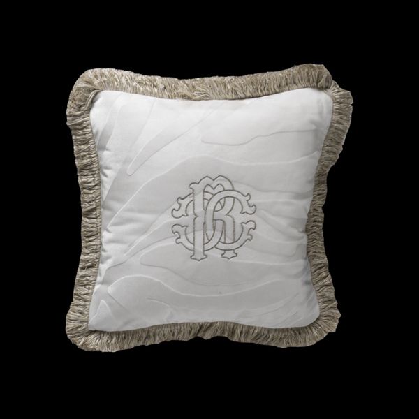 Almohada Macro Zebrage Monogram Velvet ROBERTO CAVALLI 88390