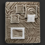Copriletto Macro Zebrage Monogram Roberto Cavalli 88402