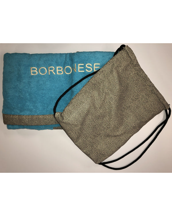 Пляжное полотенце с сумкой Mykonos Borbonese 298209