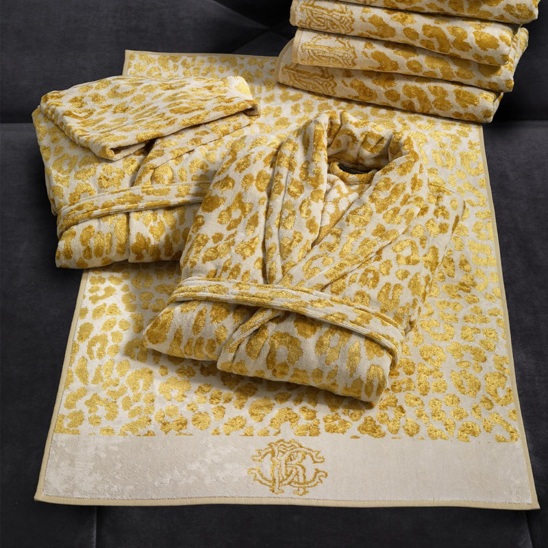 Asciugamani set 2 pezzi Snow Leopard Gold Roberto Cavalli 2007014