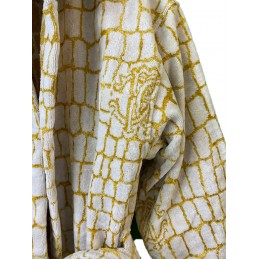 Robe com gola xale Cocco Gold Roberto Cavalli 2007011