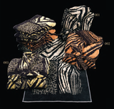 Халат с шалевым воротником African Zebra Roberto Cavalli 2013757